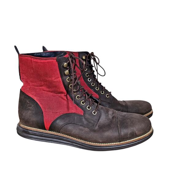 Cole Haan Other - Cole Haan Men's Lunargrand Red and Brown Boots